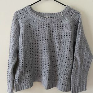 Cute Gray American Eagle Knit Sweater